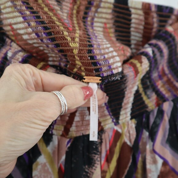 Free People Miranda Angular Pants Womens S Relaxed Eclectic Unique Festival Boho - Picture 7 of 11